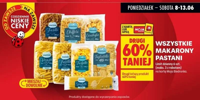 Makarony Pastani promocja w Biedronka