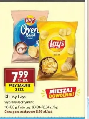 Chipsy Lay's Oven Baked Salted promocja w Avita