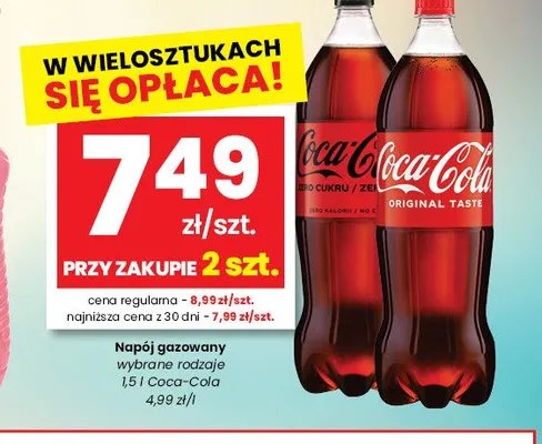Napój gazowany Coca-Cola promocja w emma MARKET