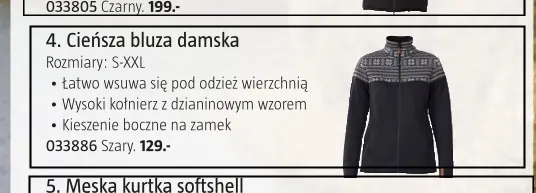Cieńsza bluza damska Kayoba Outdoor promocja w Jula
