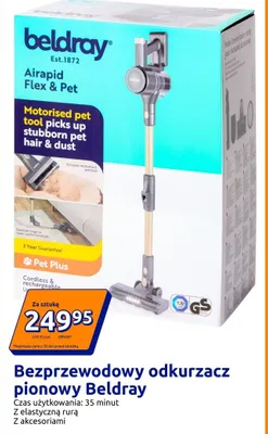 Odkurzacz pionowy bezprzewodowy Airapid Flex & Pet promocja w Action