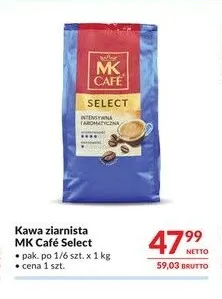 Kawa ziarnista MK Café Select promocja w Makro