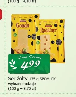 Ser żółty Spomlek promocja w CEZAR Delikatesy
