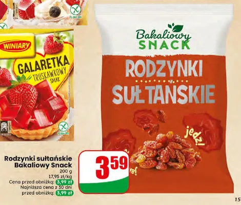 Galaretka truskawkowy smak Winiary promocja w Dino