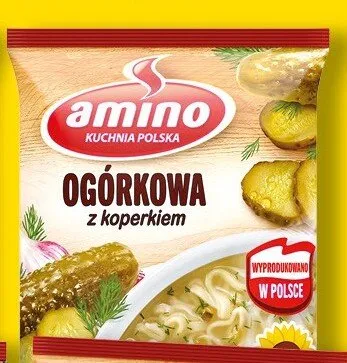 Zupa w proszku ogórkowa z koperkiem Amino promocja w Kaufland