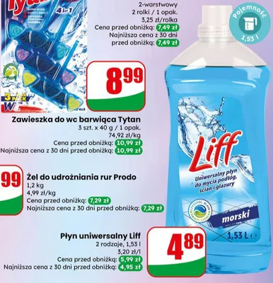 Żel do udrożniania rur Prodo promocja w Dino