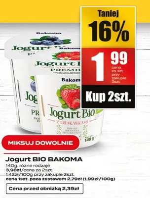 Jogurt BIO promocja w Supeco