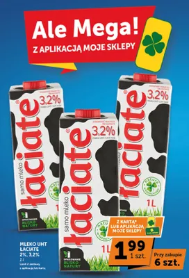 Mleko UHT Łaciate 3,2% promocja w ABC