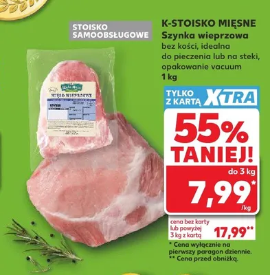 Szynka wieprzowa bez kości K-Stoisko Mięsne promocja w Kaufland