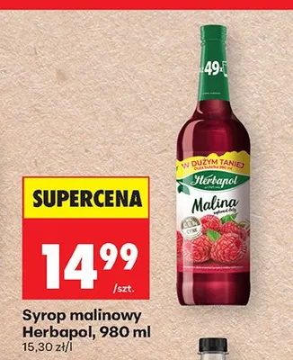 Syrop malinowy Herbapol promocja w Biedronka