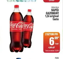 Napój gazowany Coca-Cola original taste promocja w Tomi Markt