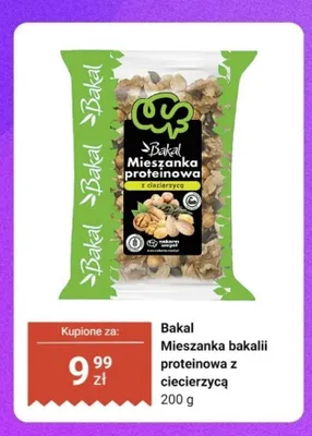 Mieszanka bakalii proteinowa z ciecierzycą Bakal promocja w Dino