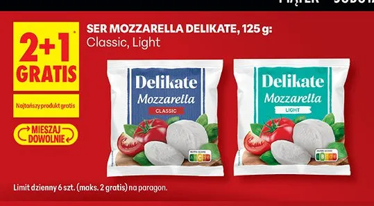 Ser Mozzarella Delikate Classic promocja w Biedronka