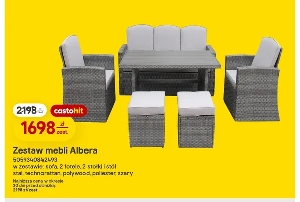 Zestaw mebli Albera promocja w Castorama