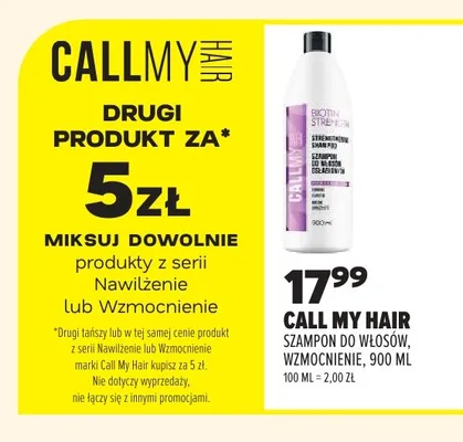 Szampon do włosów wzmocnienie Call My Hair promocja w Drogerie Natura