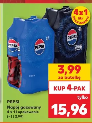 Napój gazowany Pepsi 4-pak promocja w Kaufland