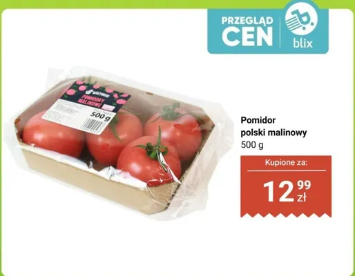 Pomidory malinowe polskie, 500 g promocja w Biedronka