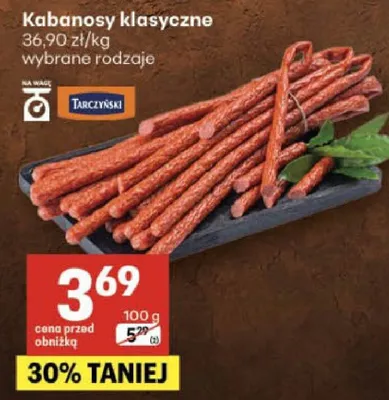 Kabanosy klasyczne promocja w Delikatesy Centrum
