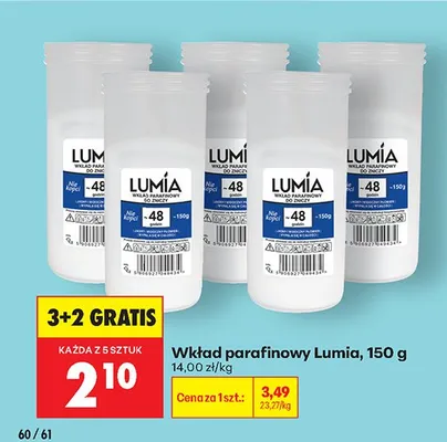 Wkład parafinowy promocja w Biedronka