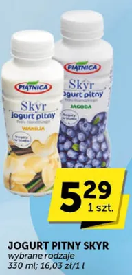 Jogurt pitny Skyr różne rodzaje 330 ml promocja w Groszek
