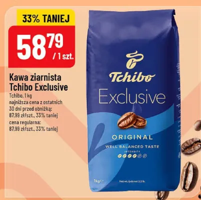 Kawa ziarnista Exclusive promocja w POLOmarket