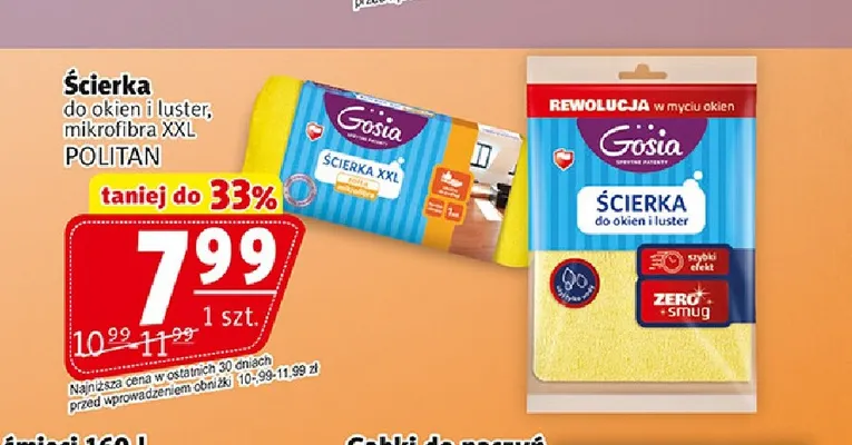 Ścierka do okien i luster Gosia promocja w Prim Market