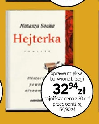 Książka Hejterka oprawa miękka barwione brzegi promocja w Empik
