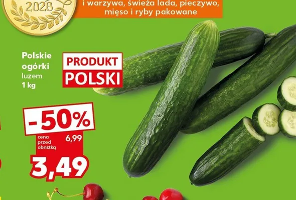 Ogórki luzem polskie promocja w Kaufland