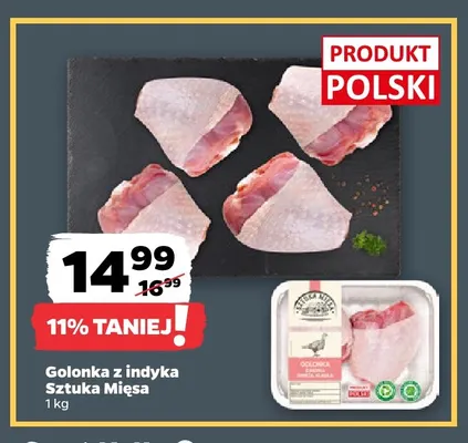 Golonka z indyka Sztuka Mięsa promocja w Netto