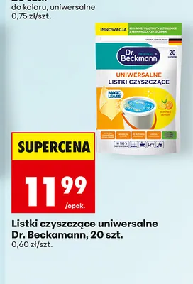 Listki czyszczące uniwersalne Dr. Beckmann promocja w Biedronka