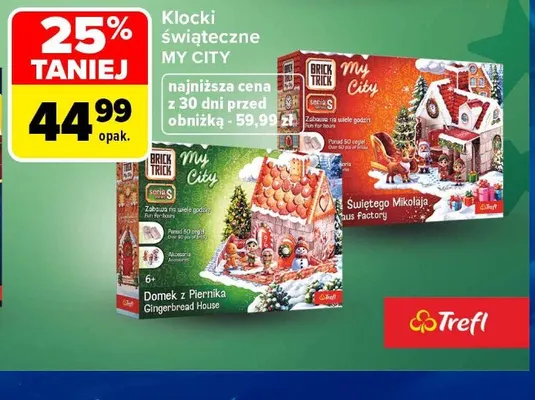 Klocki świąteczne My City Trefl promocja w Carrefour
