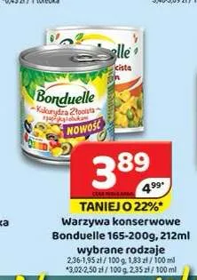 Warzywa konserwowe Bonduelle Kukurydza Złocista z papryką i oliwkami promocja w Delfin
