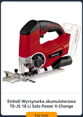 Wyrzynarka akumulatorowa Einhell TE-JS 18 Li Solo promocja w Amazon