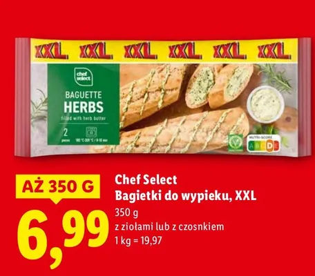 Bagietki do wypieku, XXL z ziołami promocja w Lidl