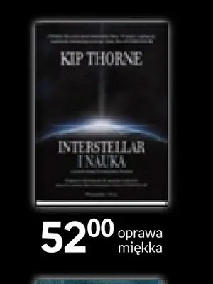 Książka Interstellar i nauka Kip Thorne promocja w Empik