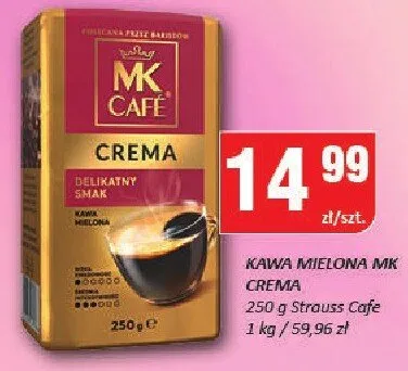 Kawa Mleczko MK Café Crema promocja w Chorten