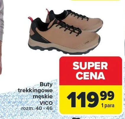 Buty trekkingowe męskie Vico promocja w Carrefour