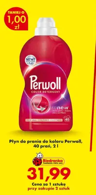 Płyn do prania do koloru Perwoll 40 prań promocja w Biedronka