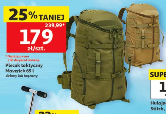 Plecak taktyczny Maverick 65l promocja w Auchan