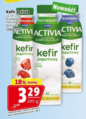 Kefir Activia borówka Danone promocja w Prim Market