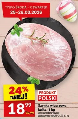 Szynka wieprzowa półka promocja w Twój Market