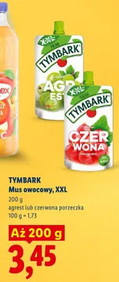 Mus owocowy, XXL czerwona porzeczka promocja w Lidl