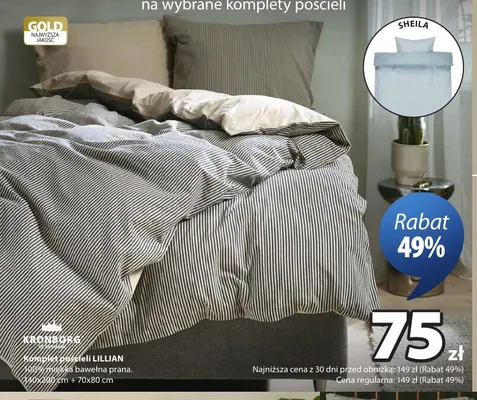 Komplet pościeli Sheila 140x200 cm Kronborg promocja w Jysk