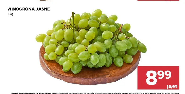 Winogrona jasne promocja w Stokrotka