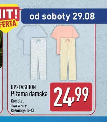 Piżama damska UP2FASHION promocja w Aldi