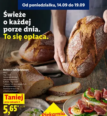 Chleb bochen w stylu rustykalnym promocja w Lidl