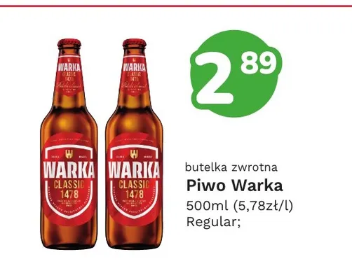 Piwo Warka Classic promocja w Limonka