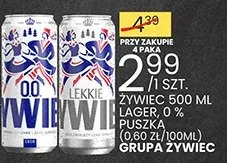 Piwo Lekkie 500 ml Fakra, Pilsko (0.60 zł/100ml) promocja w Wafelek