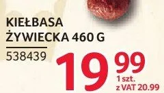Kiełbasa żywiecka Krakus 460 g promocja w Selgros