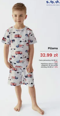 Piżama dziecięca 5,10,15. promocja w 5.10.15